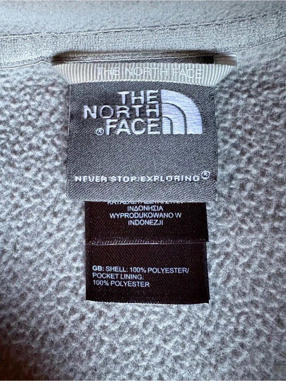 The North Face Glacier Fleece Jacket- Men’s Size Medium- Light Grey
